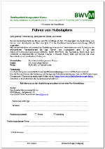 Screenshot eines Informationsflyers zur Ausbildung „Führen von Hubstaplern“. Enthält Angaben zu Veranstalter, Dauer, Preis und Förderung.