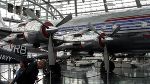 Zwei der insgesamt vier mächtigen 18 Zylinder Doppelsternmotoren mit denen die Douglas DC-6B angetrieben wird. Leistung jeweils 2500 PS.