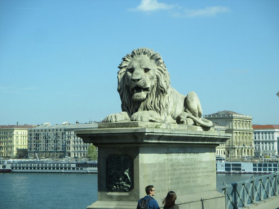 Der berühmte Löwe in Budapest
