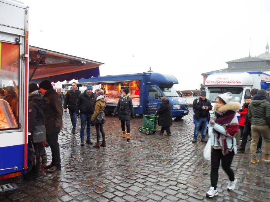 Auf dem Hamburger Fischmarkt