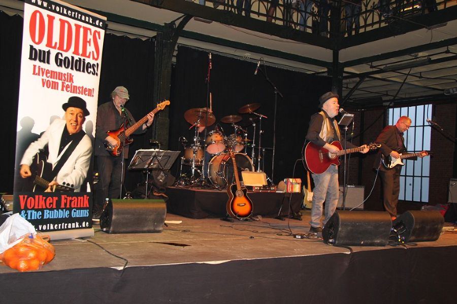 In der Halle des Fischmarktes gab es Livemusik