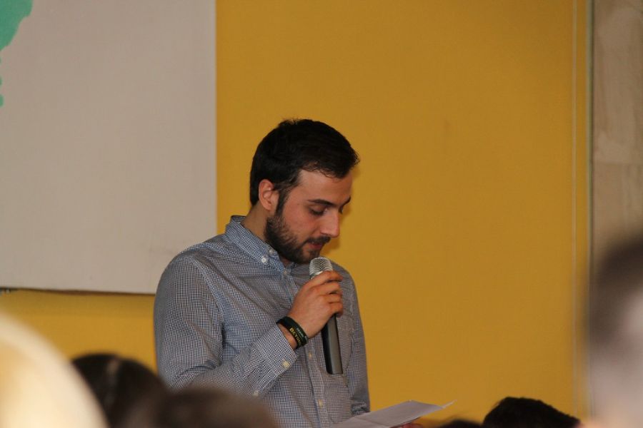 Faruk, unser Schulsprecher, war auch live dabei.