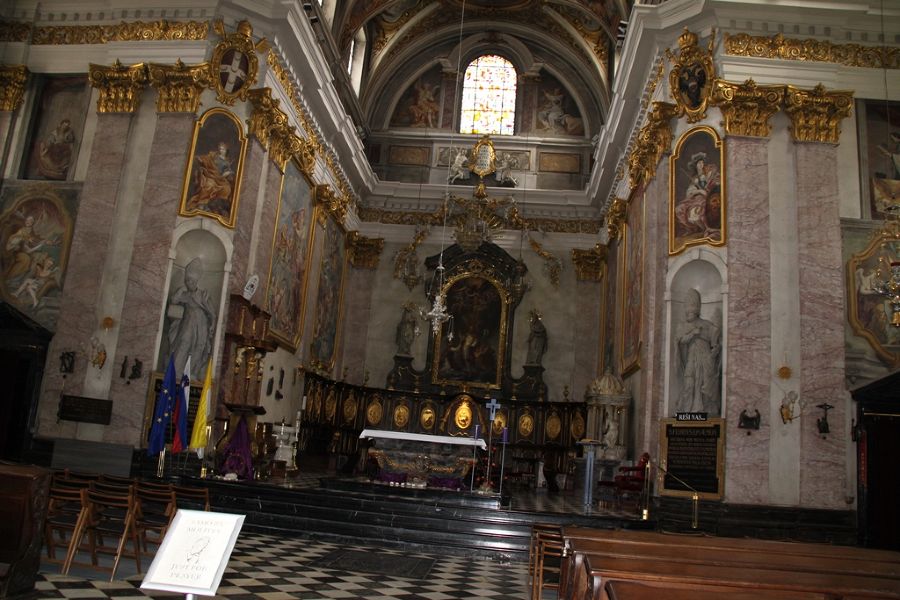 Die Kirche in Ljubljana