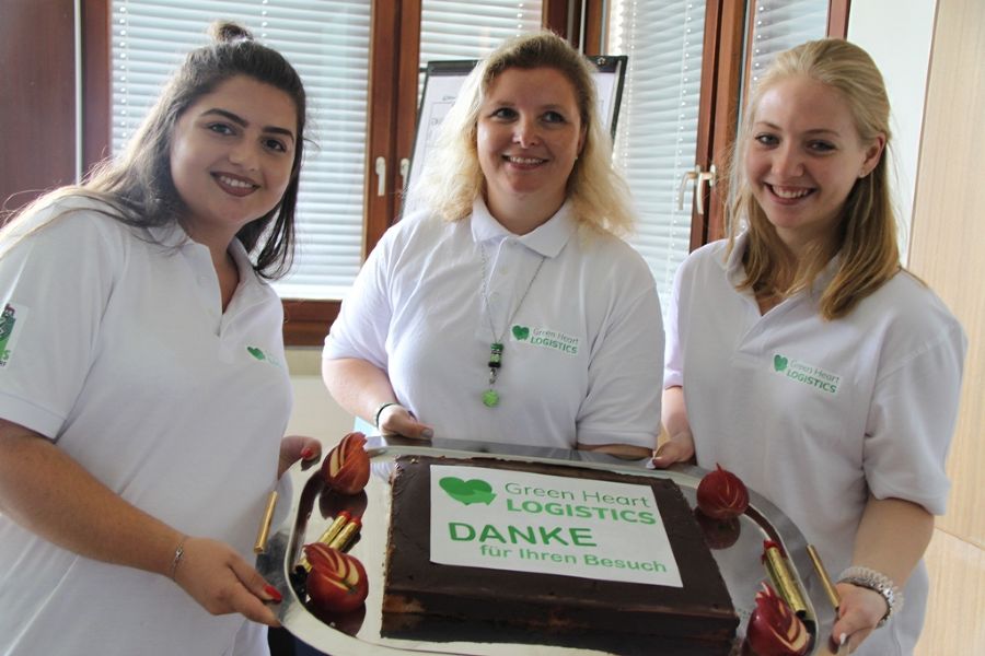 Die Torte als Dankeschön für die Besucher der Präsentation