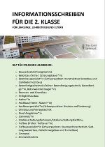 Informationsschreiben für die 2.Klasse