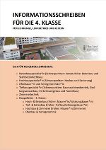 Informationsschreiben für die 4.Klasse