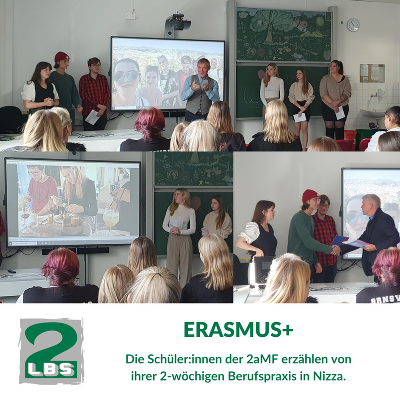 Erasmus+ Präsentation der 2aMF
