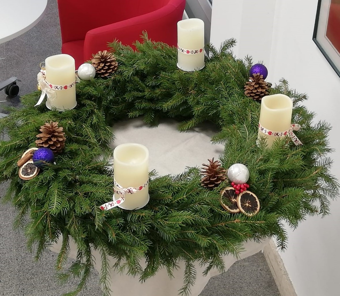 Adventkranz der LBS Mitterdorf